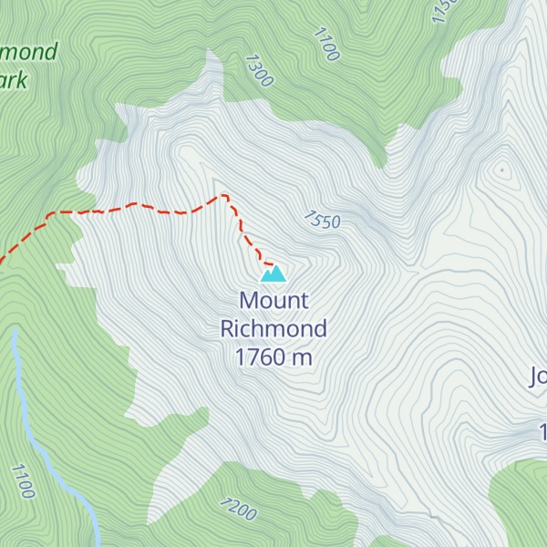 Map of Mount Richmond