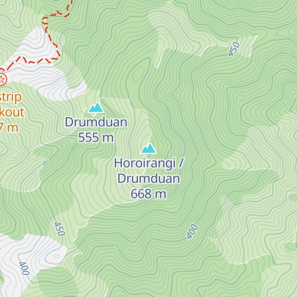 Map of Horoirangi / Drumduan