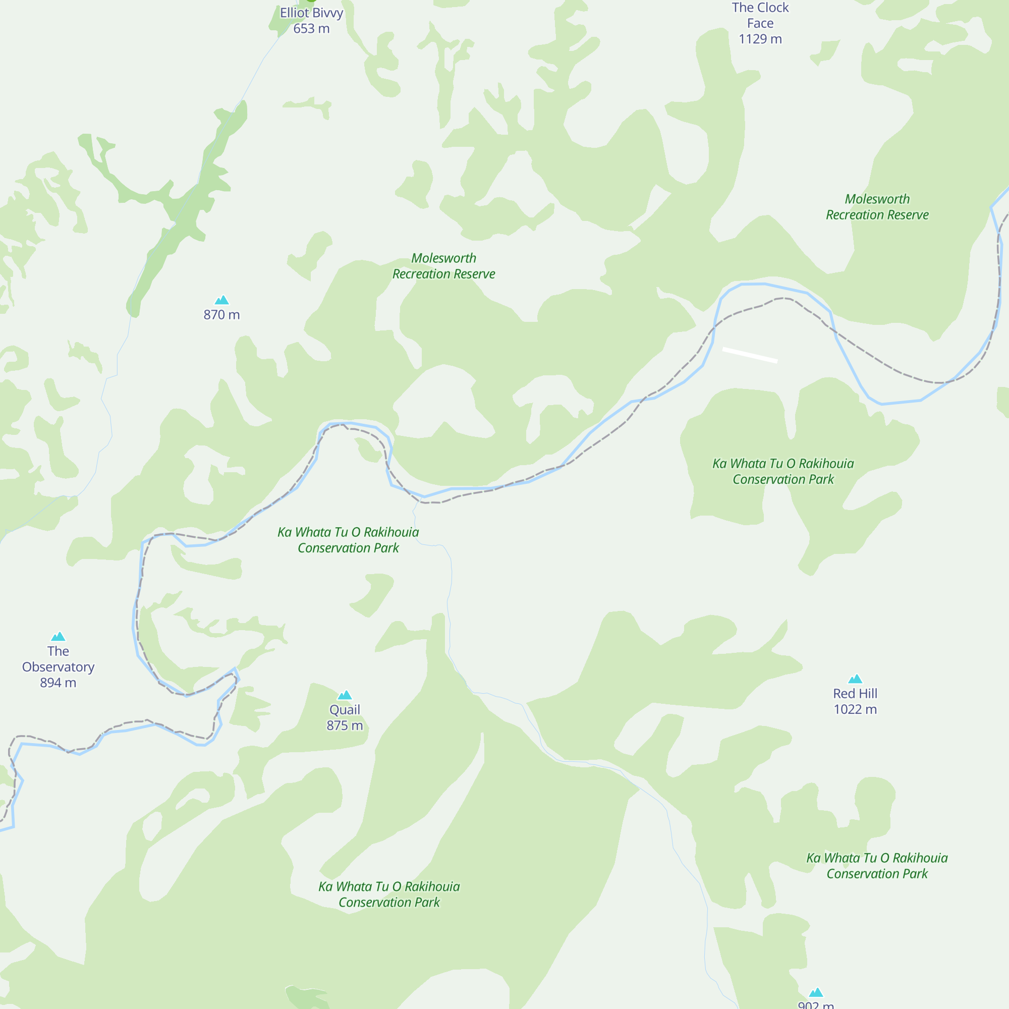 Forbes Hut map