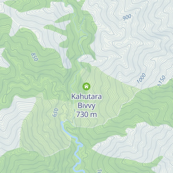 Map of Kahutara Bivvy