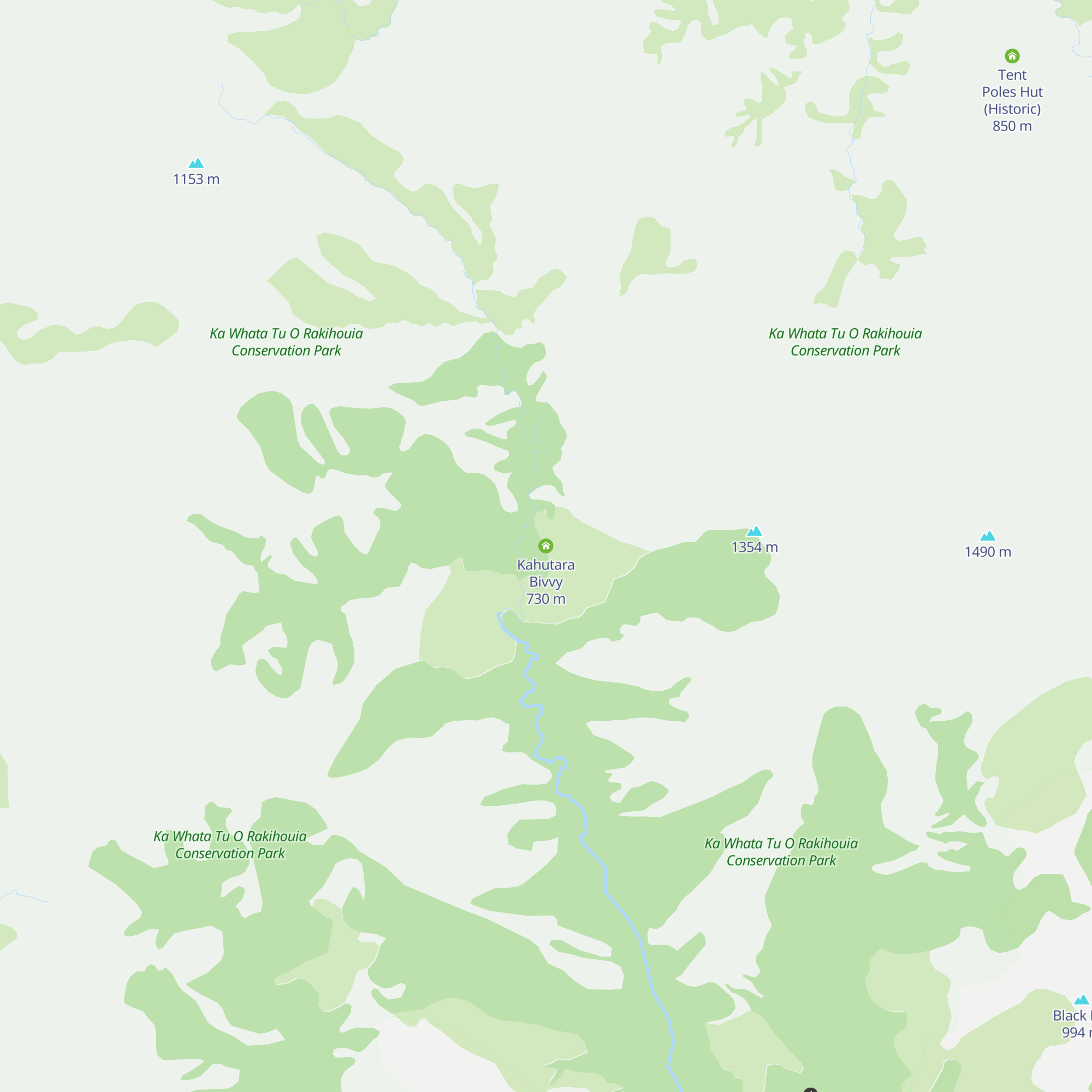 Kahutara Bivvy map
