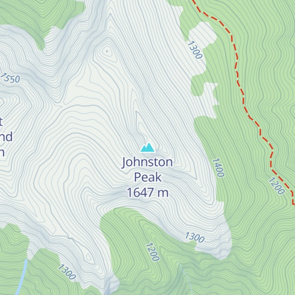 Map of Johnston Peak