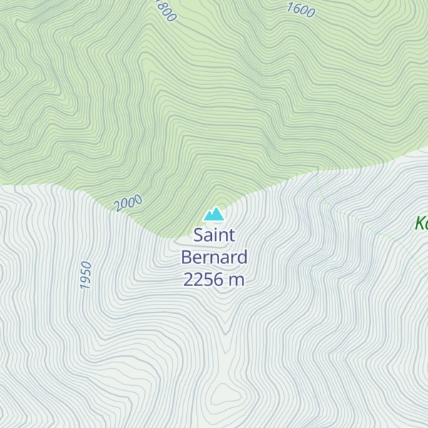 Map of Saint Bernard