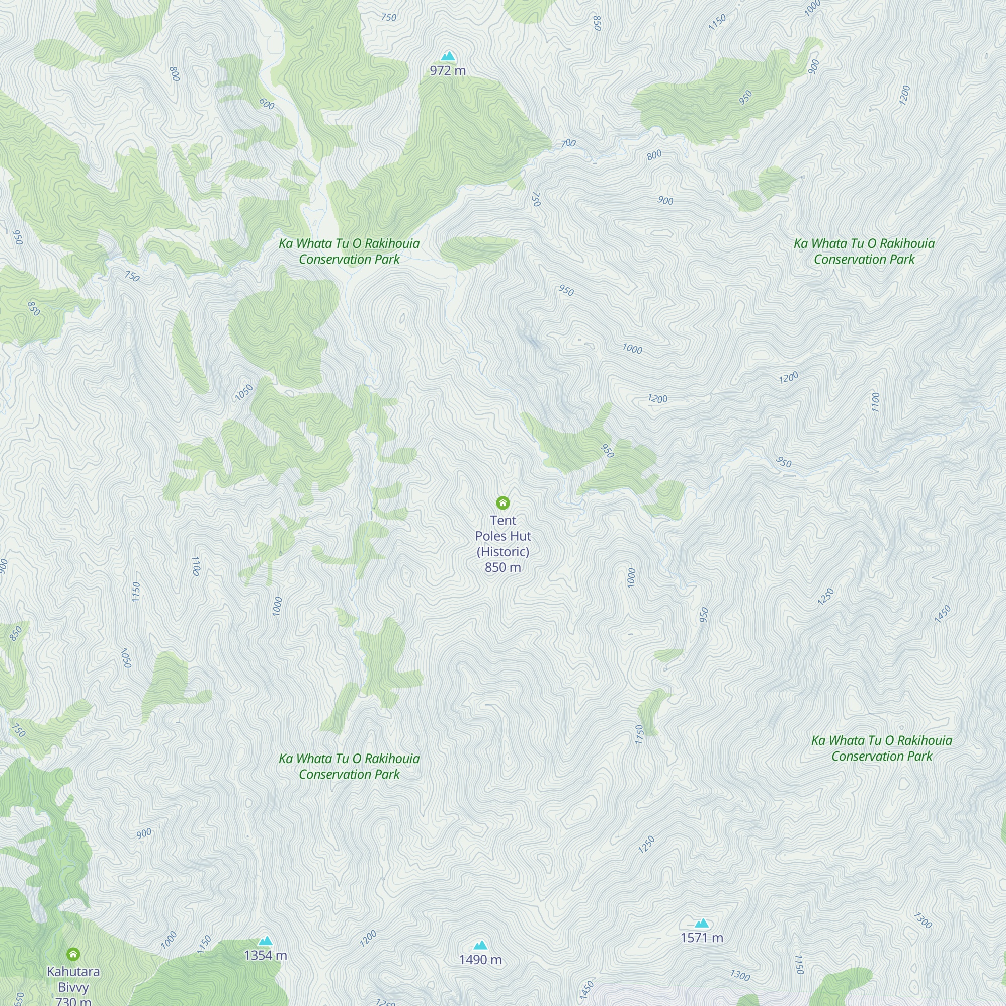 Tent Poles Hut (Historic) map