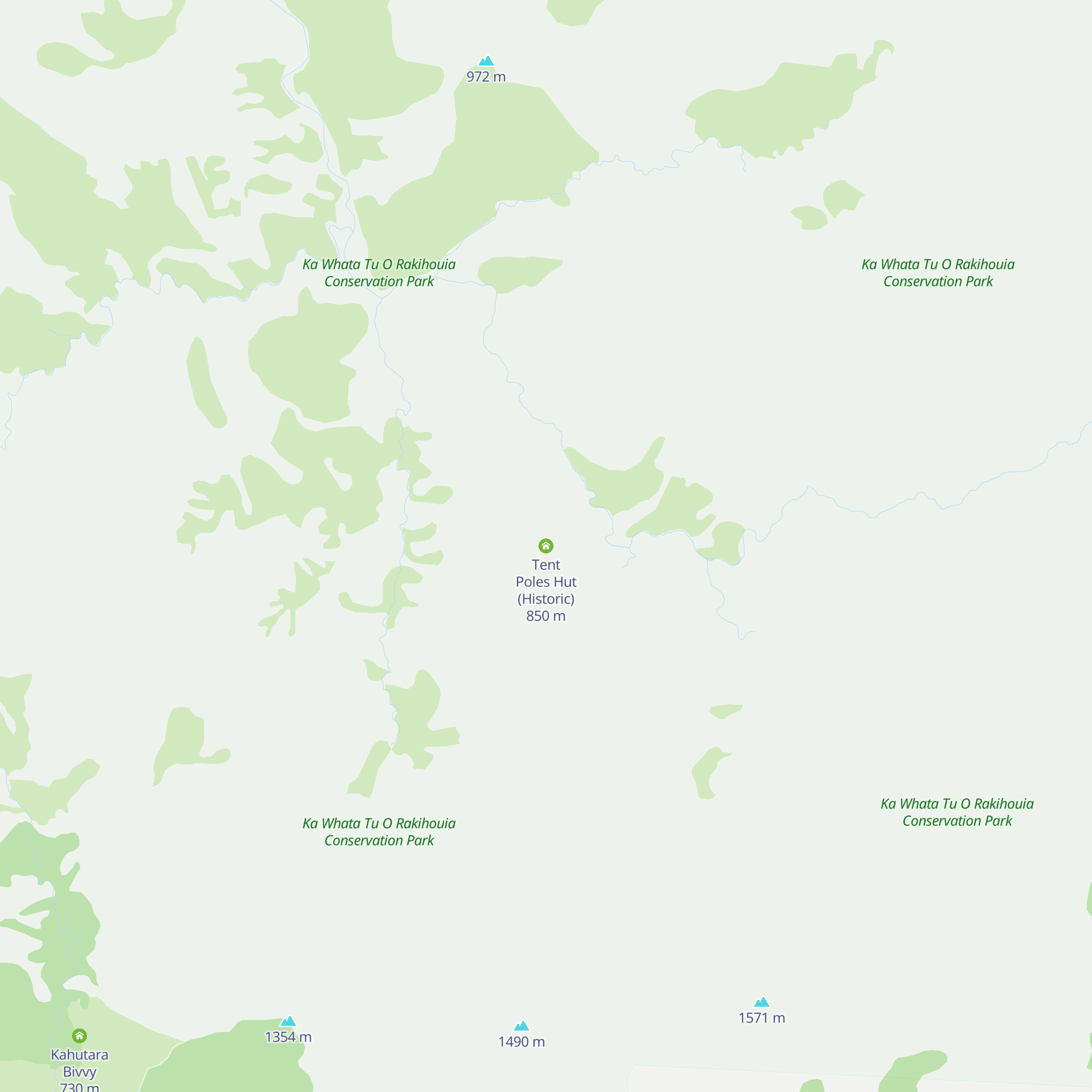 Tent Poles Hut (Historic) map