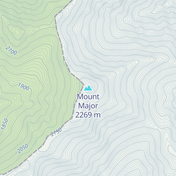 Map of Mount Major