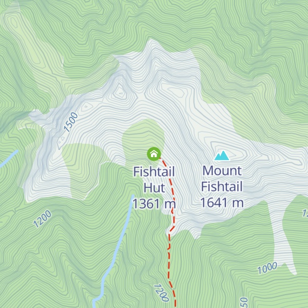 Map of Fishtail Hut