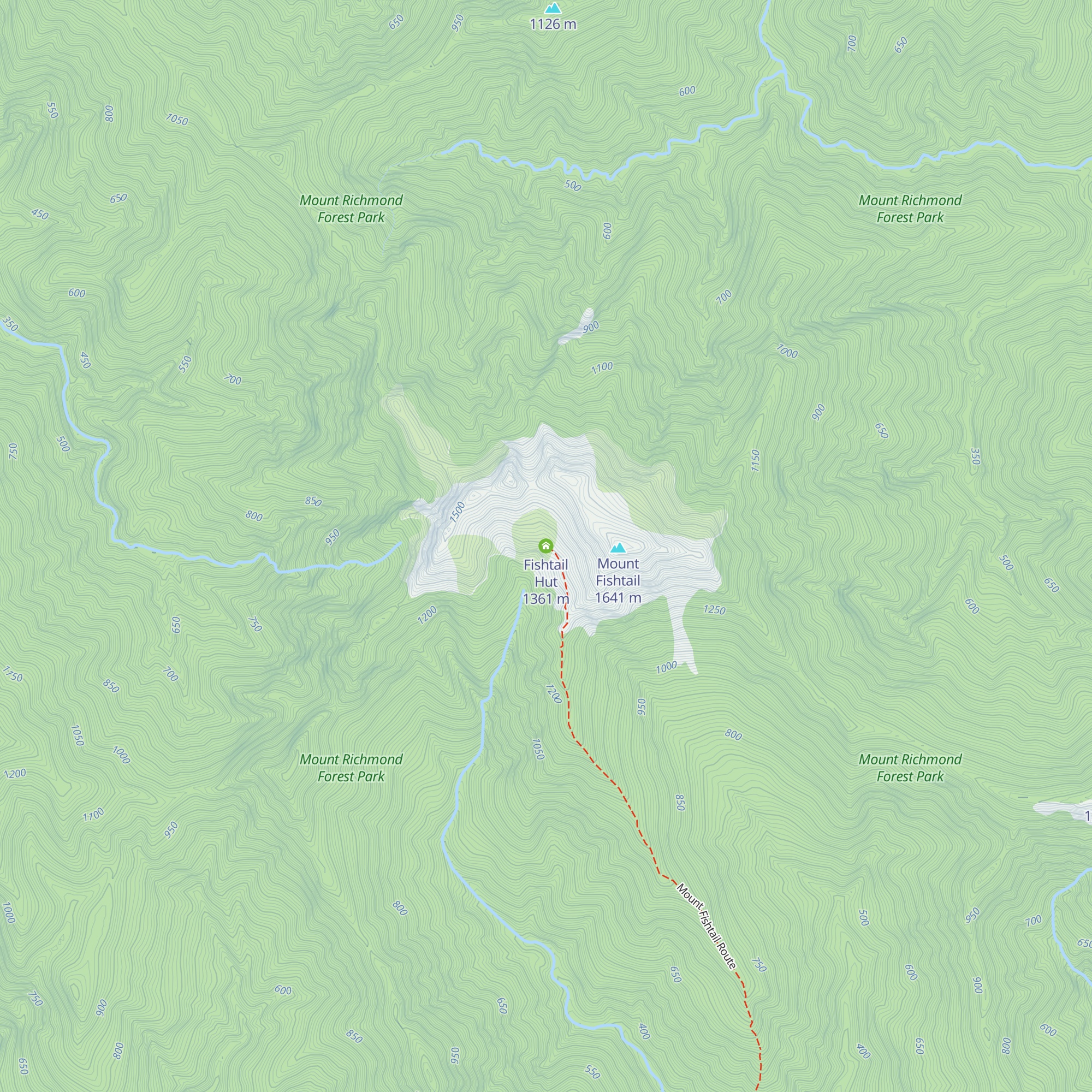 Fishtail Hut map