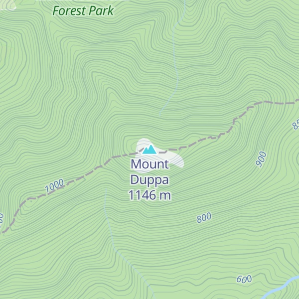 Map of Mount Duppa