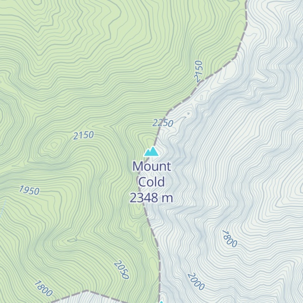 Map of Mount Cold