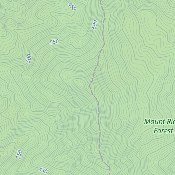 Map of North Castor Peak