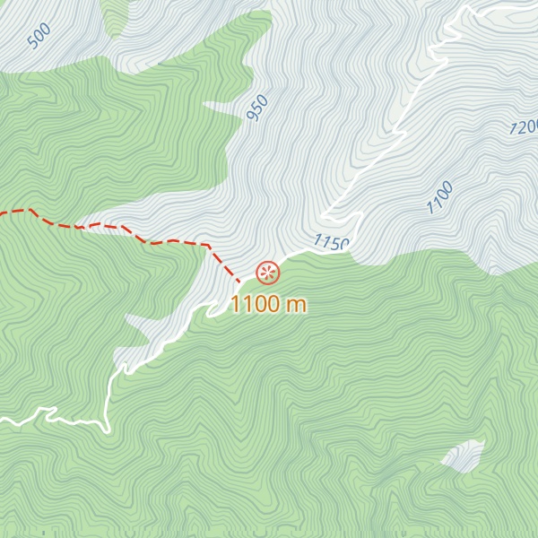 Map of Mt Fyffe Hut