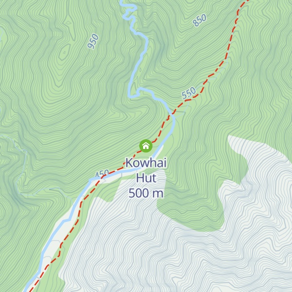 Map of Kowhai Hut