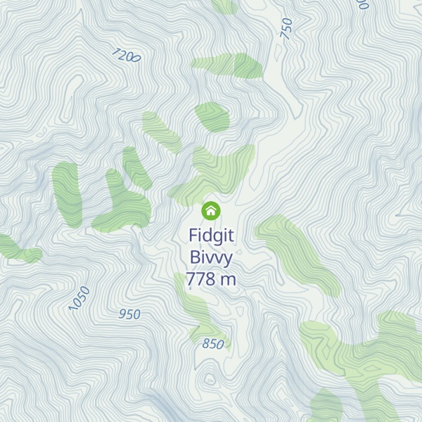 Map of Fidgit Bivvy