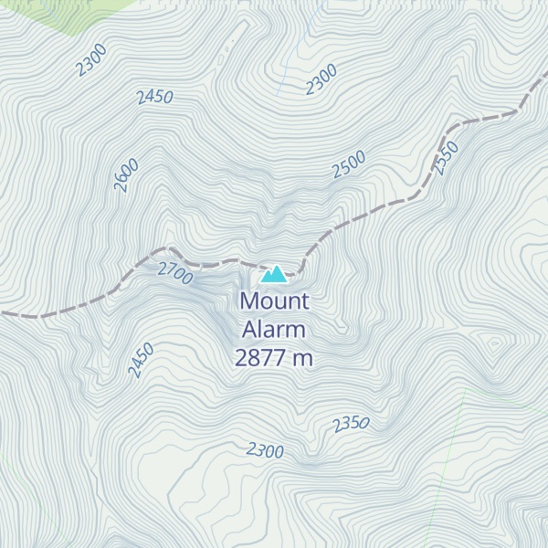 Map of Mount Alarm