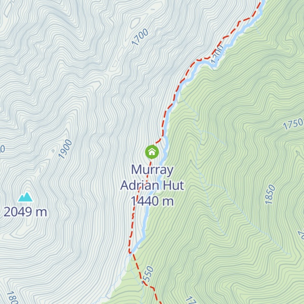 Map of Murray Adrian Hut
