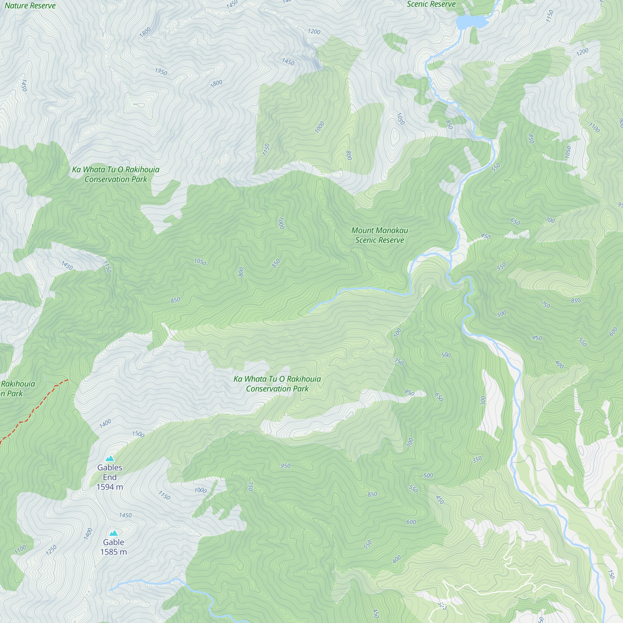 Hapuku Hut map
