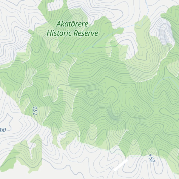Map of Akatārere