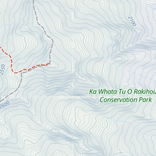 Map of Tapuaenuku