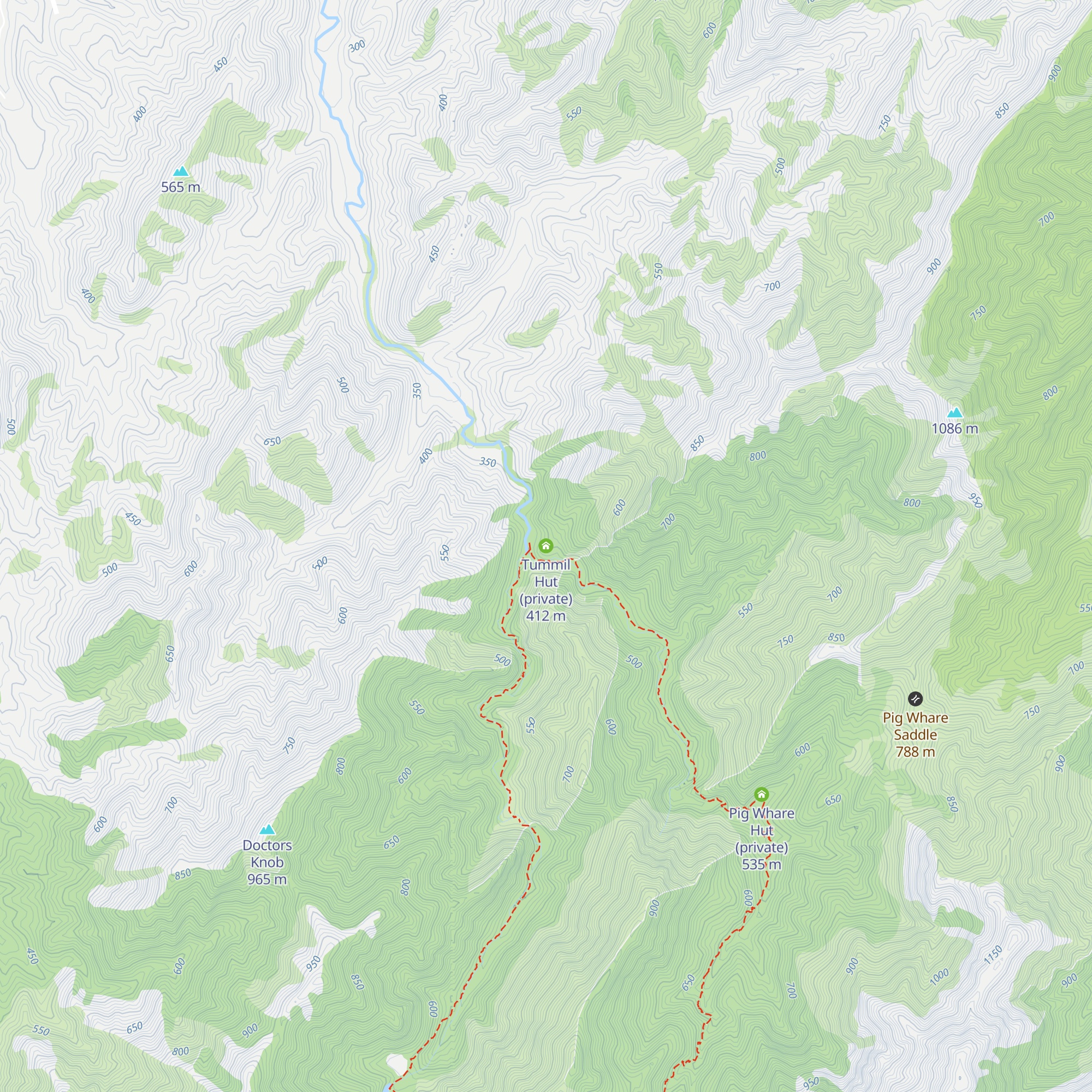 Tummil Hut (private) map