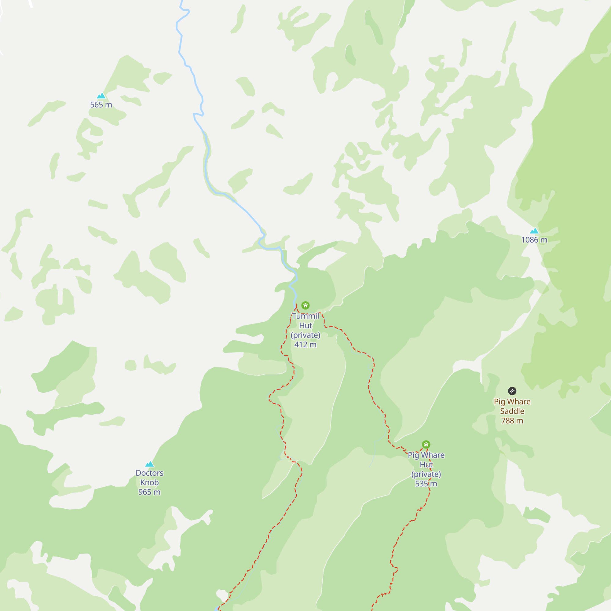 Tummil Hut (private) map
