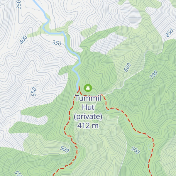 Map of Tummil Hut (private)