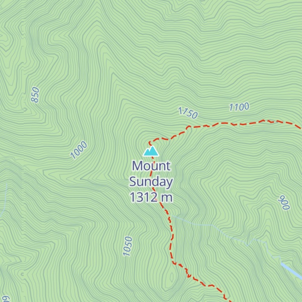 Map of Mount Sunday