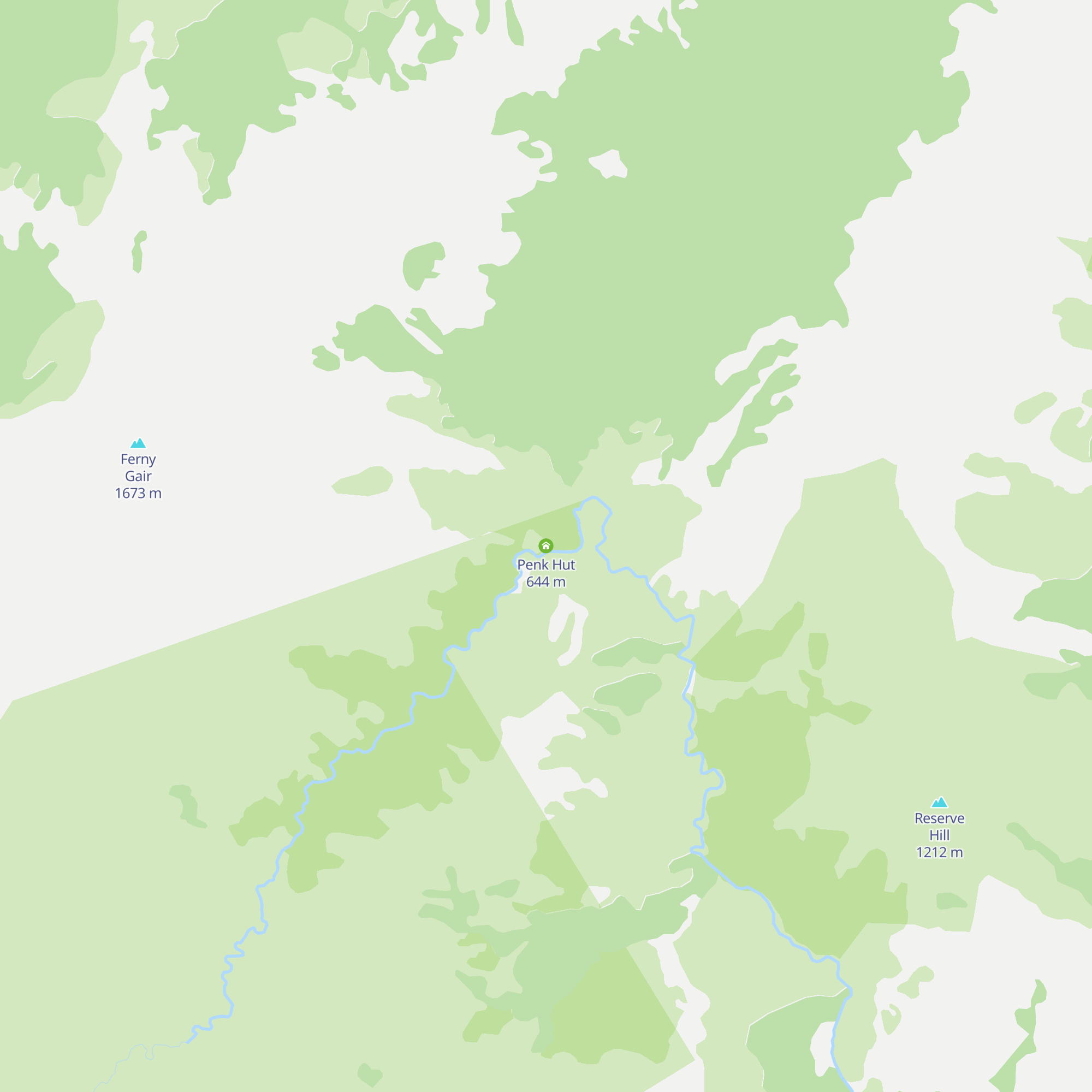 Penk Hut map