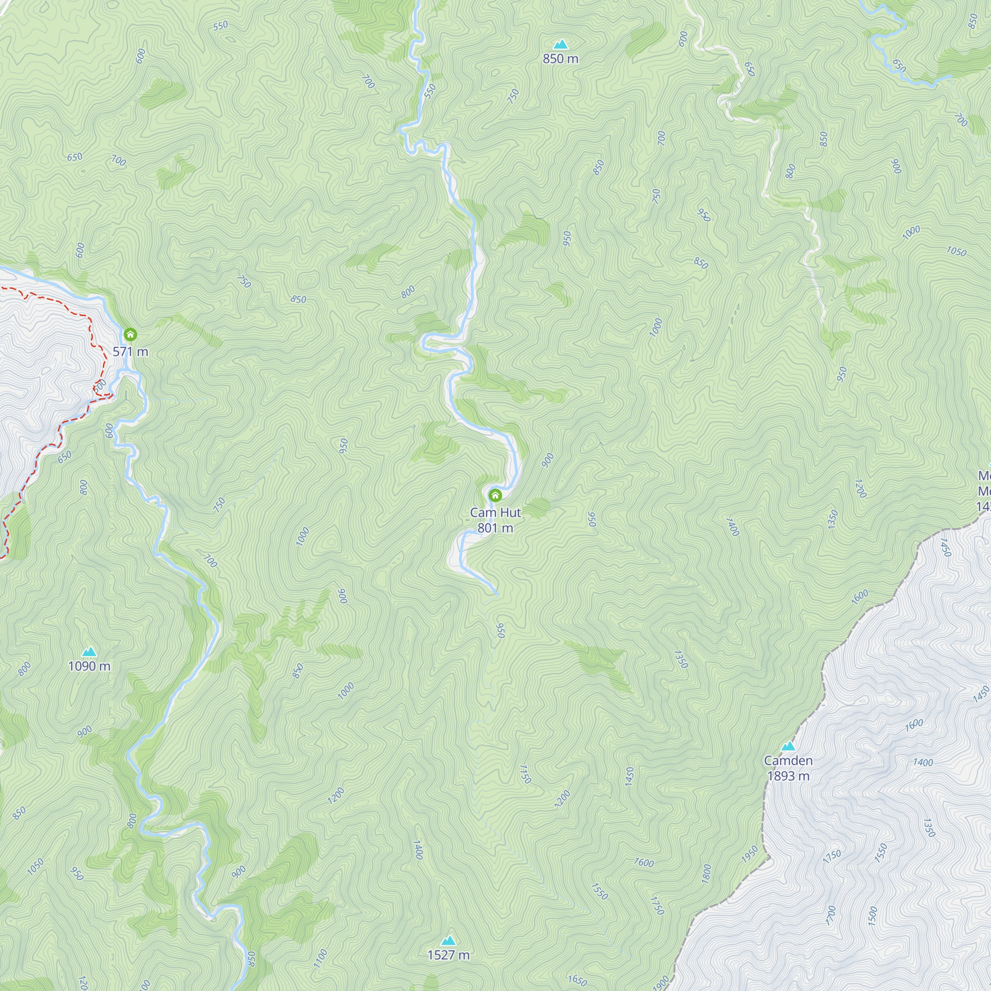 Cam Hut map
