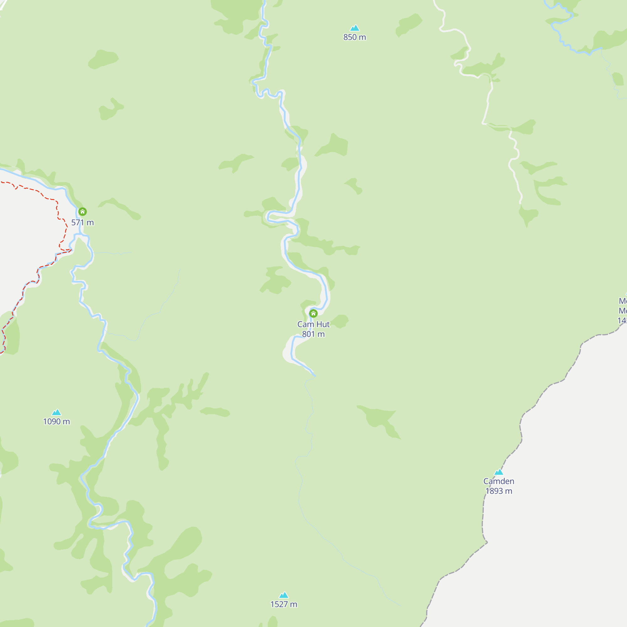 Cam Hut map