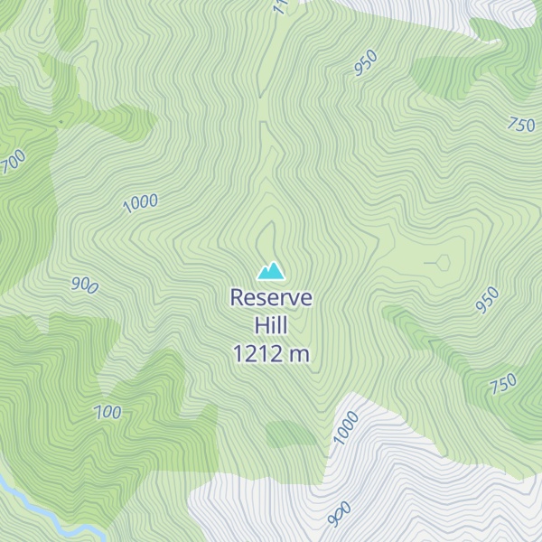 Map of Reserve Hill