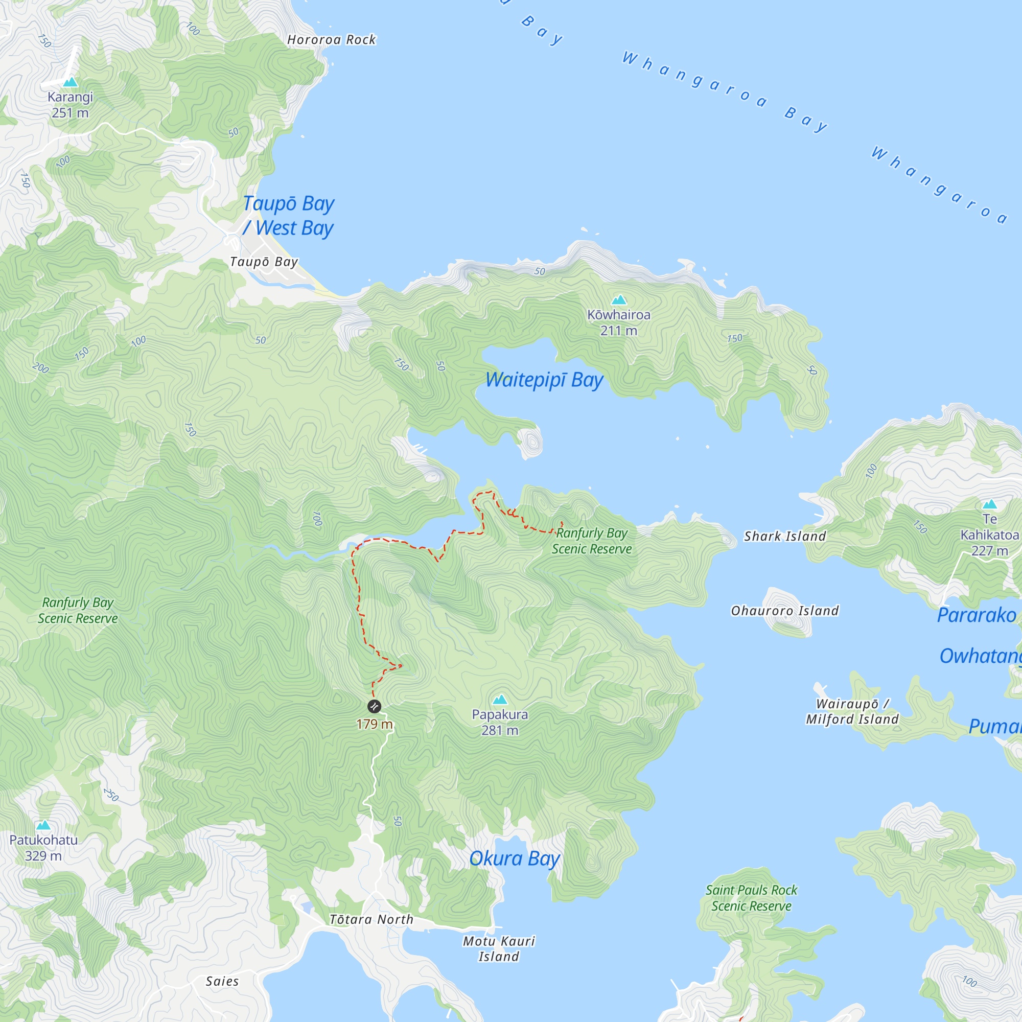 Lane Cove Hut map