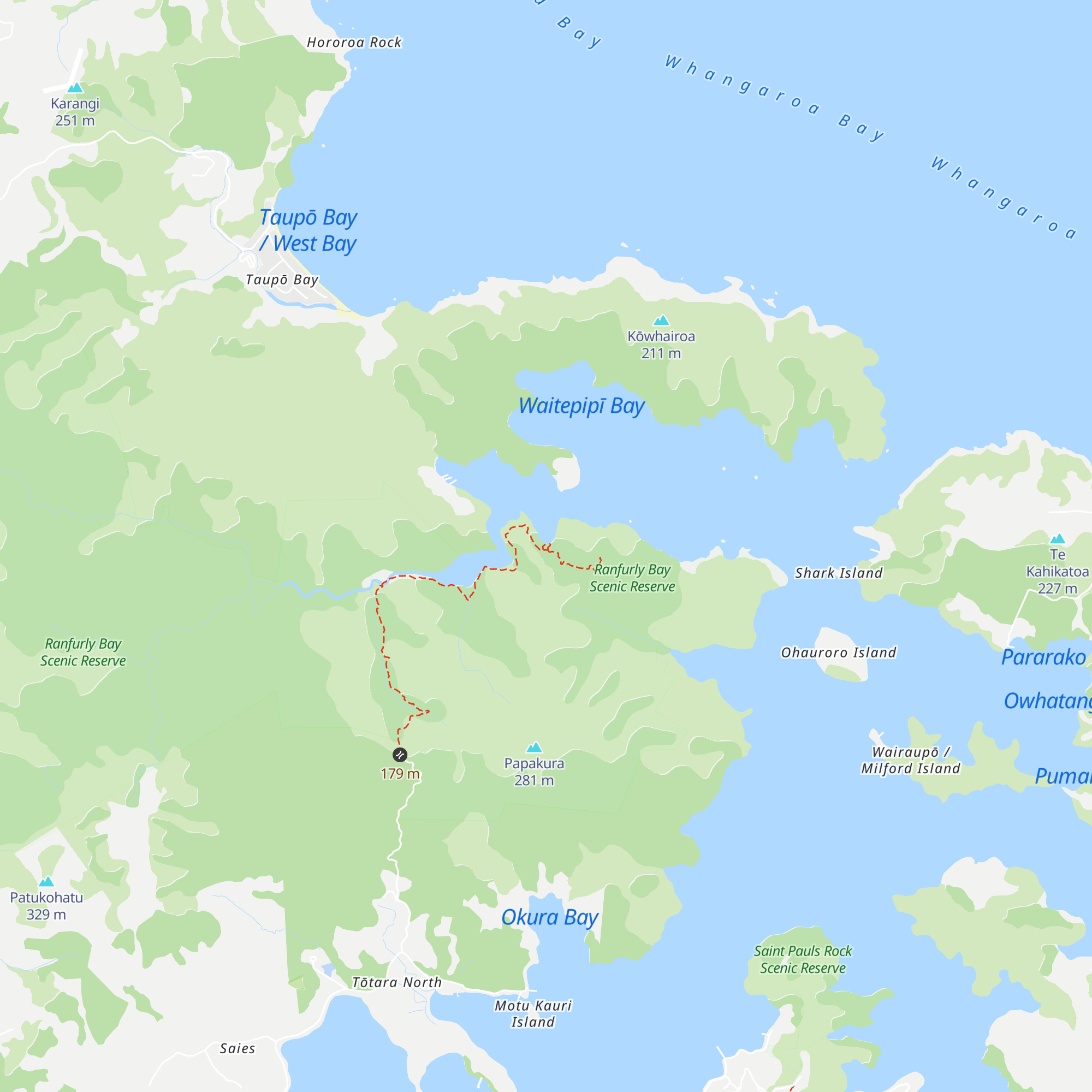 Lane Cove Hut map