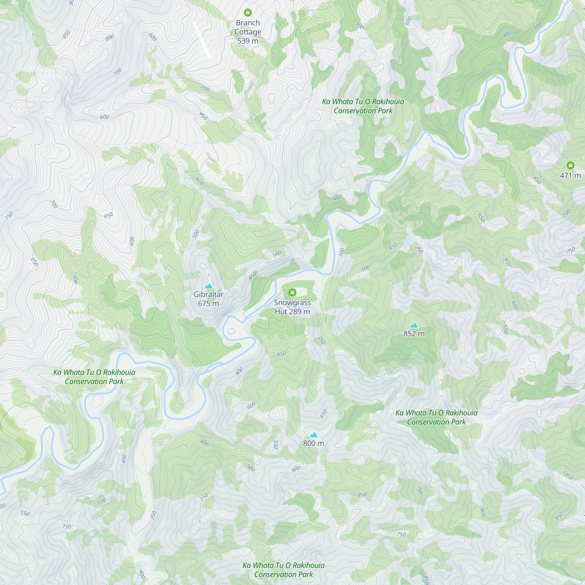 Snowgrass Hut map