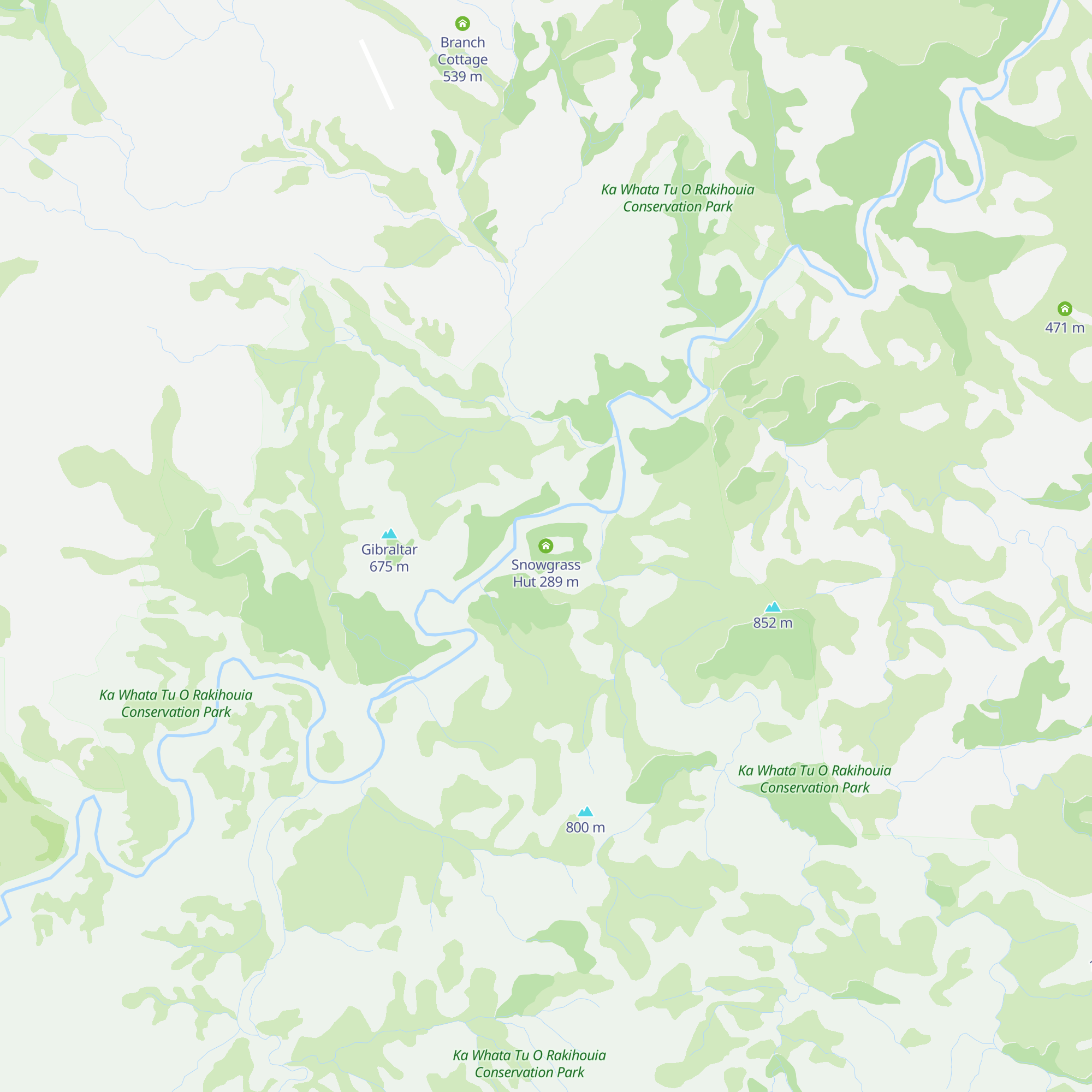 Snowgrass Hut map