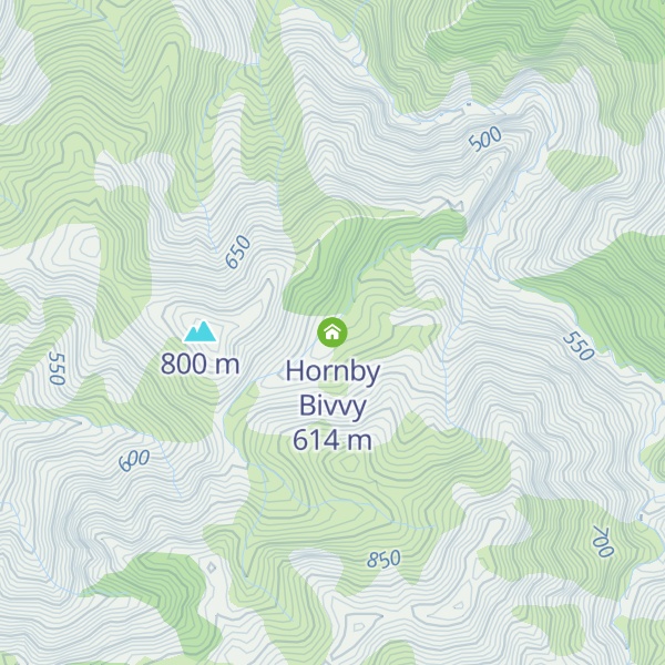 Map of Hornby Bivvy