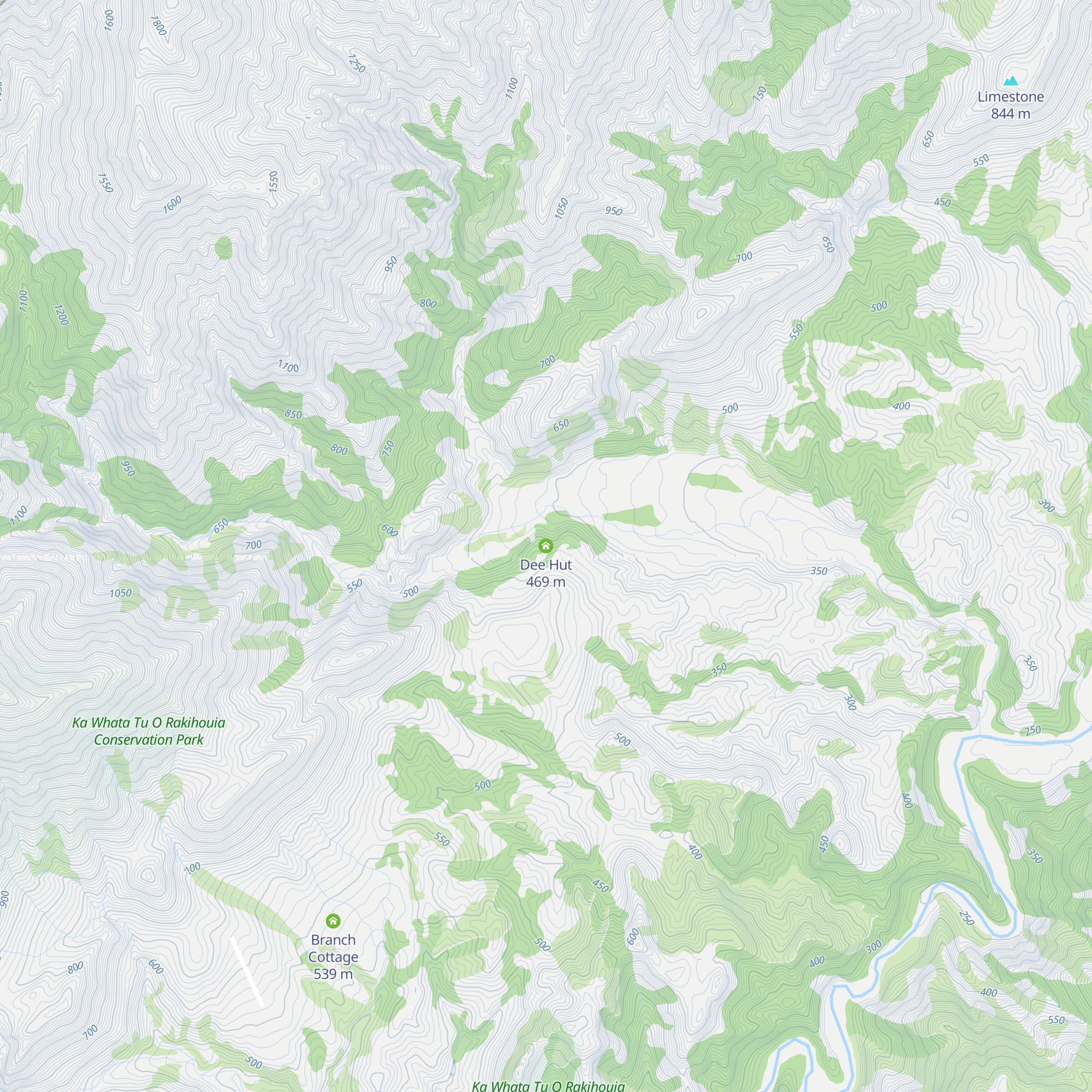 Dee Hut map