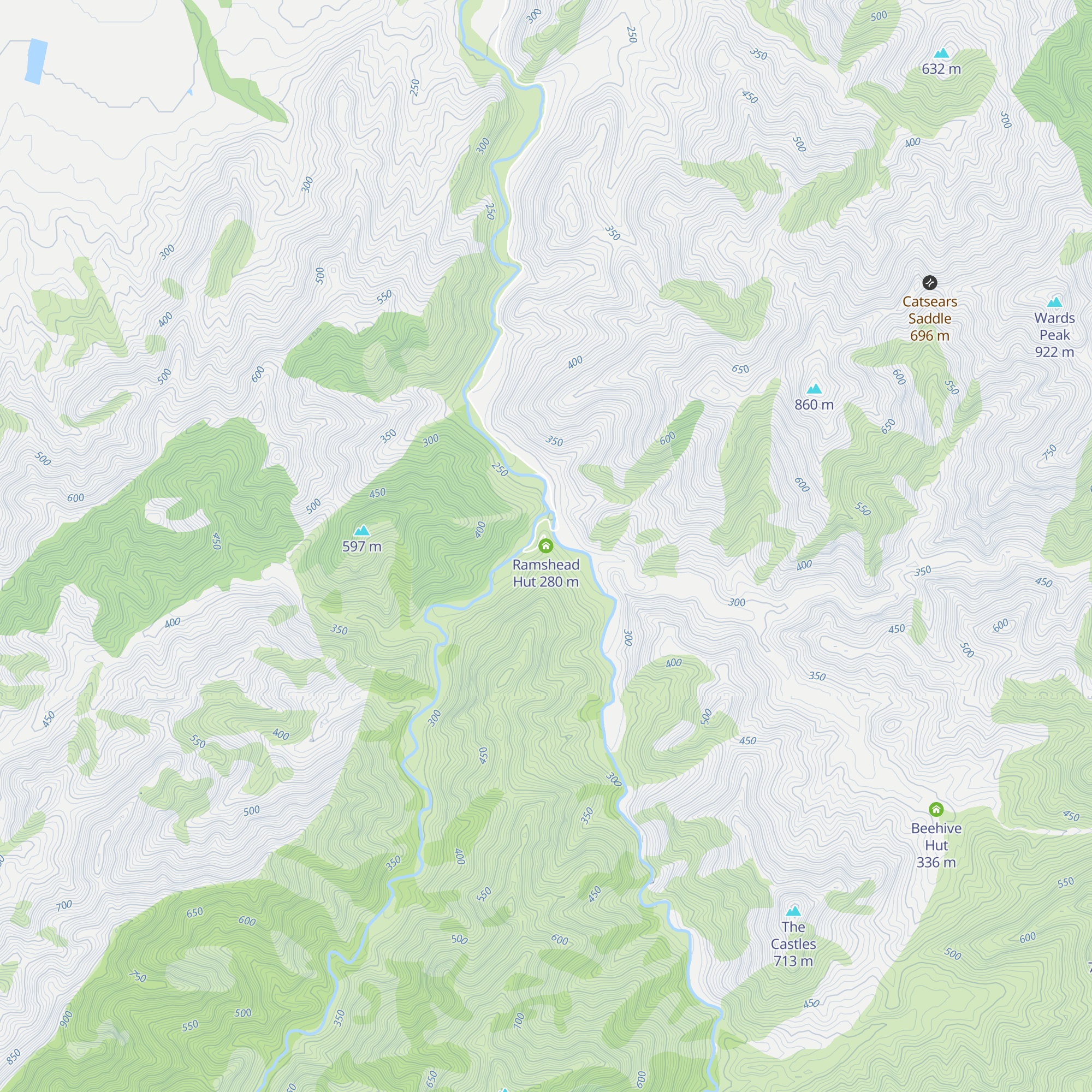 Ramshead Hut map