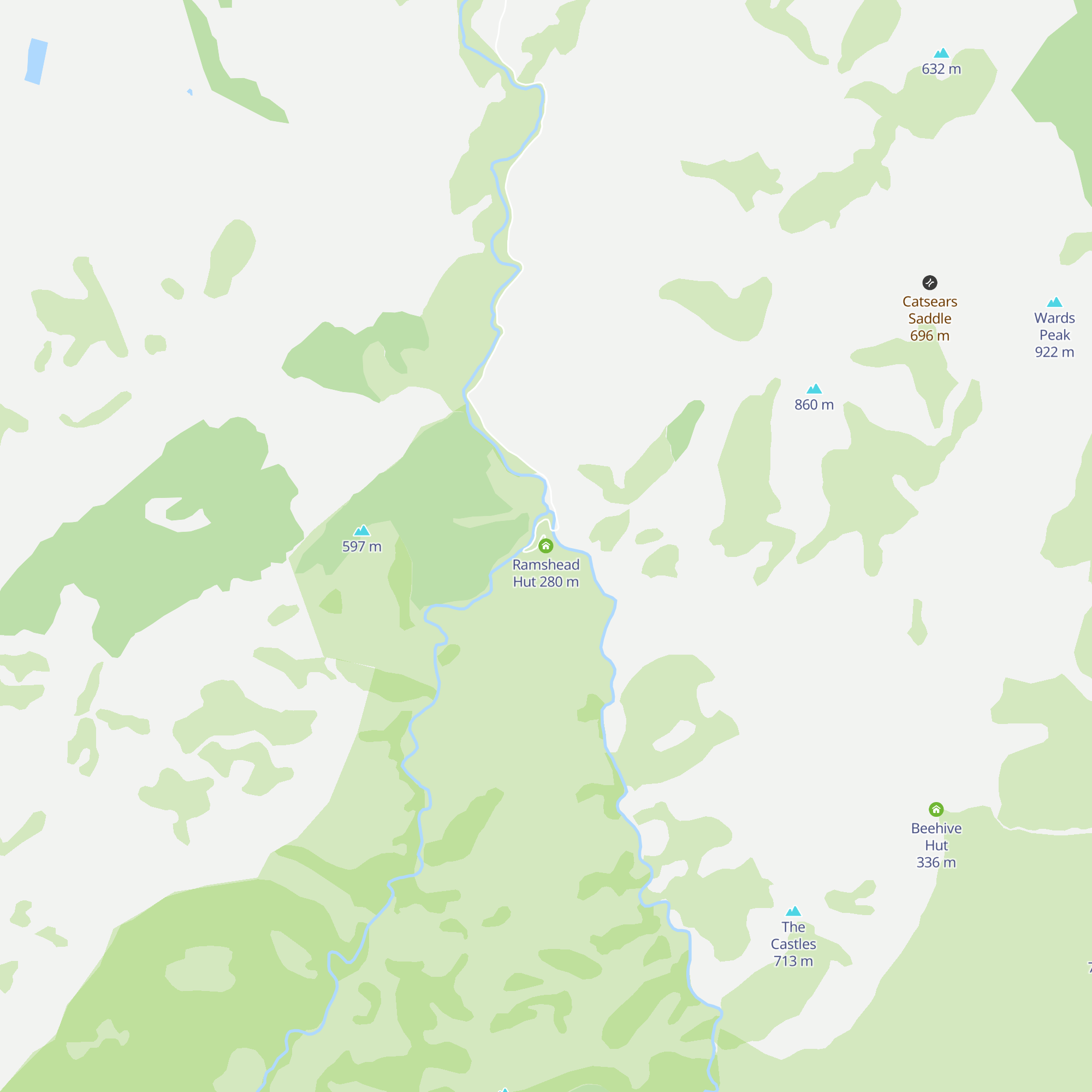 Ramshead Hut map
