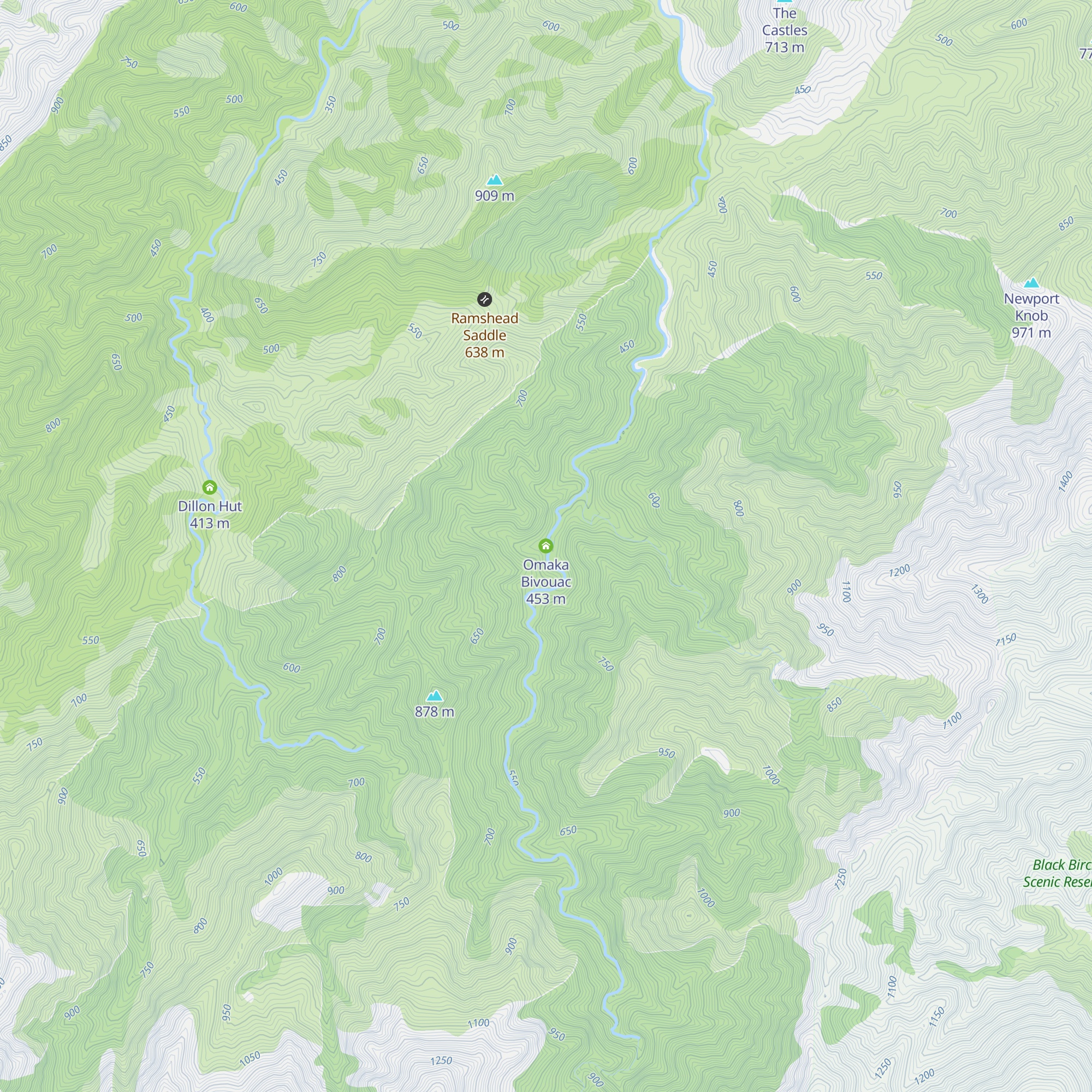 Omaka Bivouac map