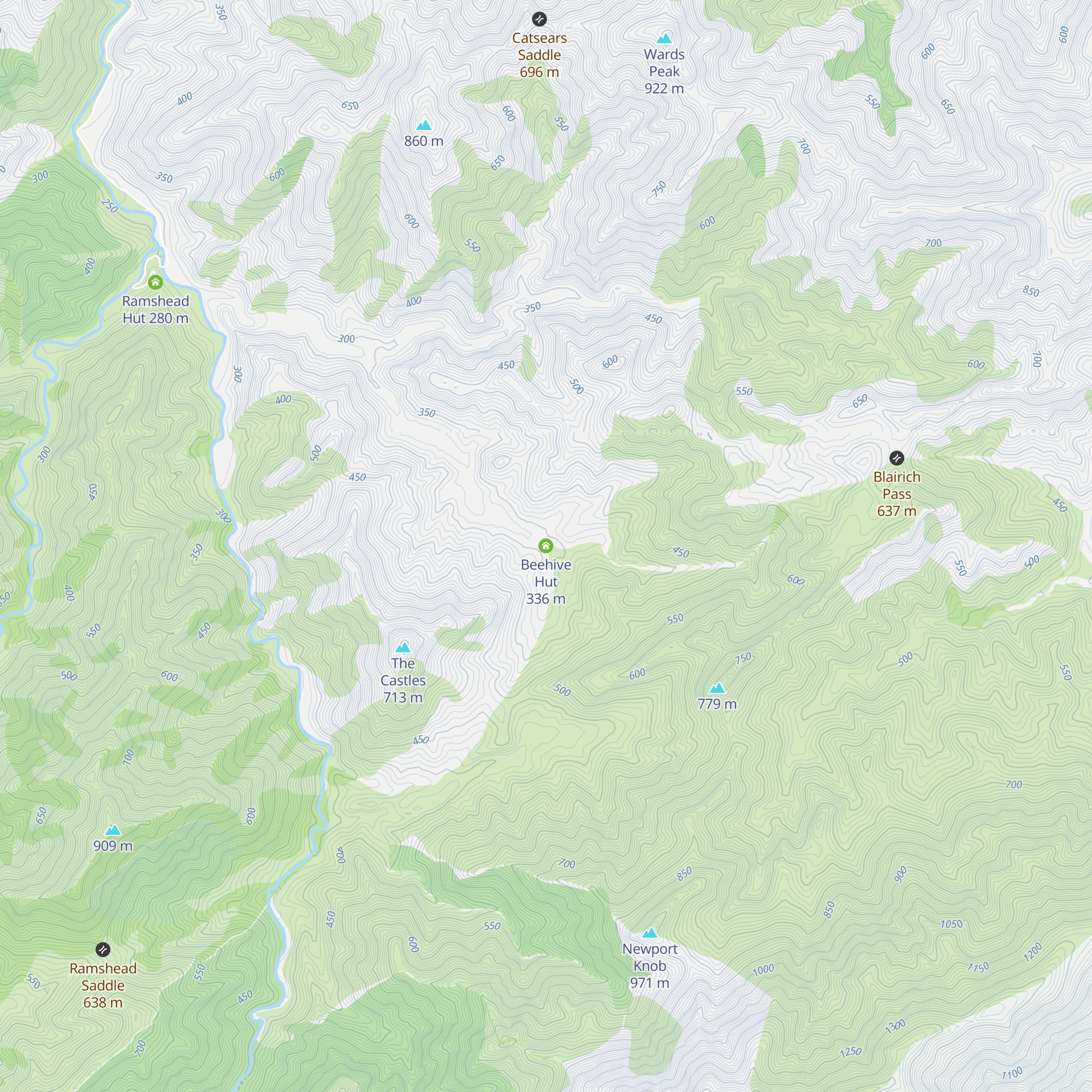 Beehive Hut map