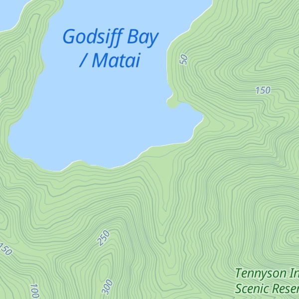 Map of Matai Bay Hut