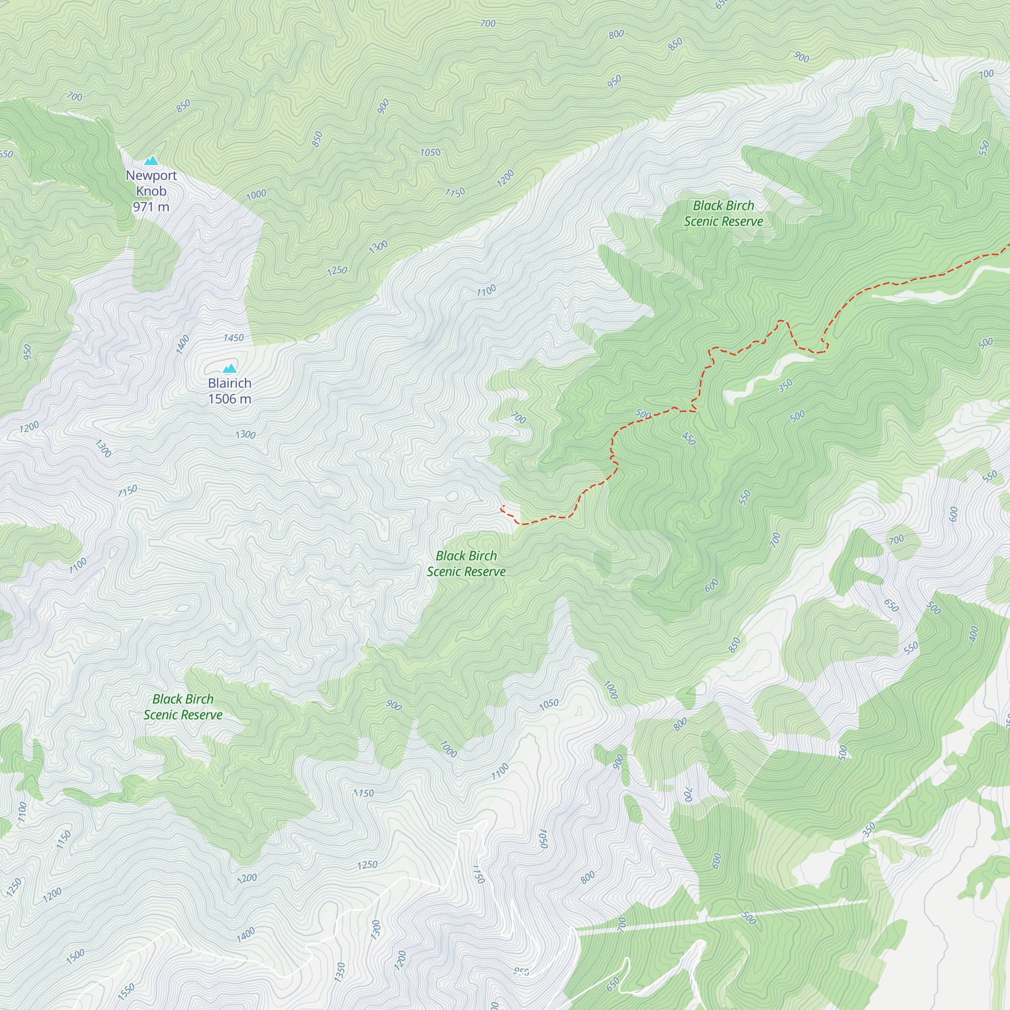 Black Birch Bivouac map
