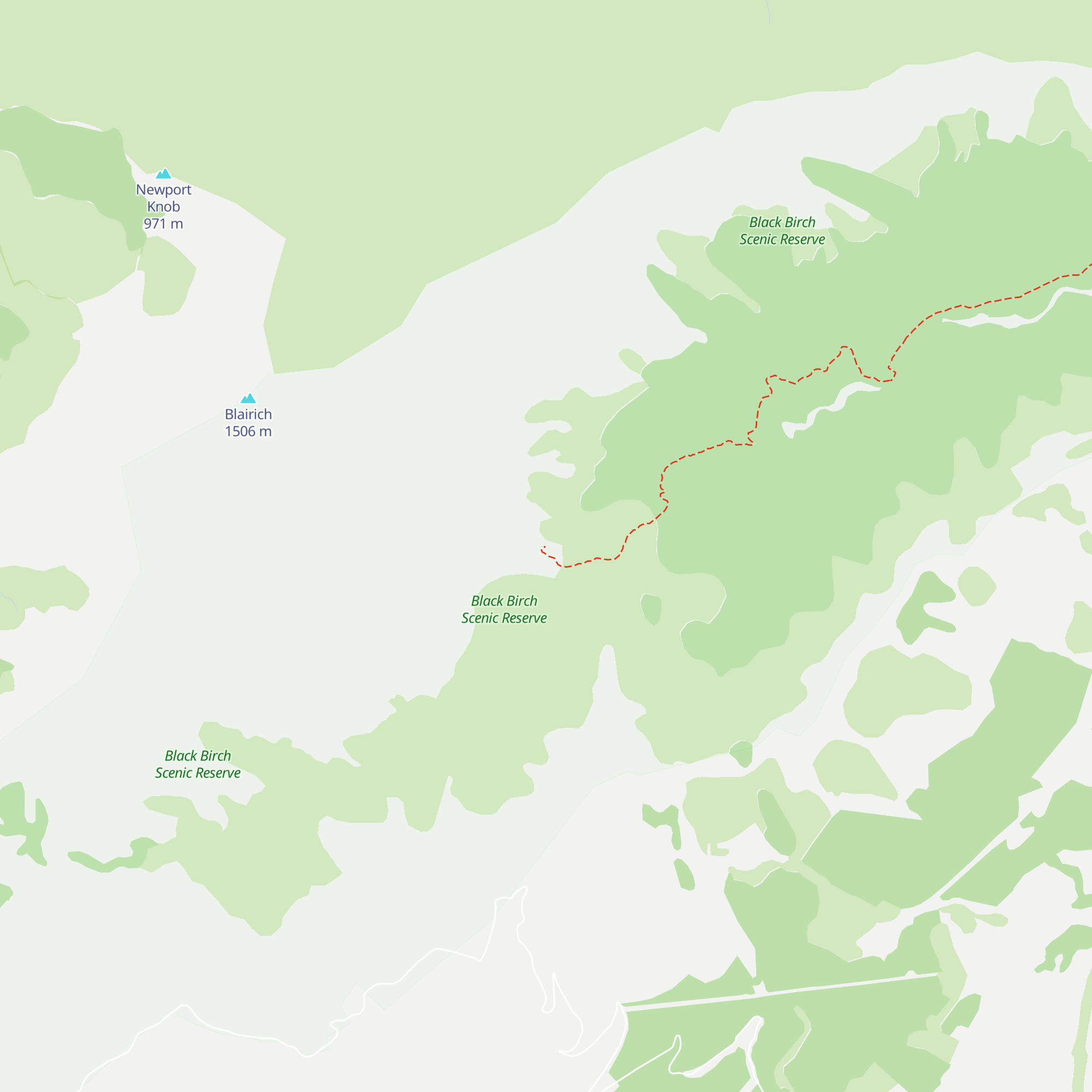 Black Birch Bivouac map
