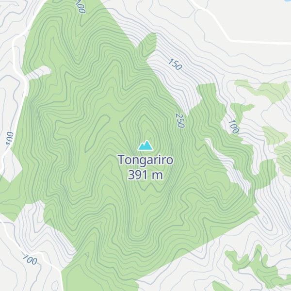 Map of Tongariro