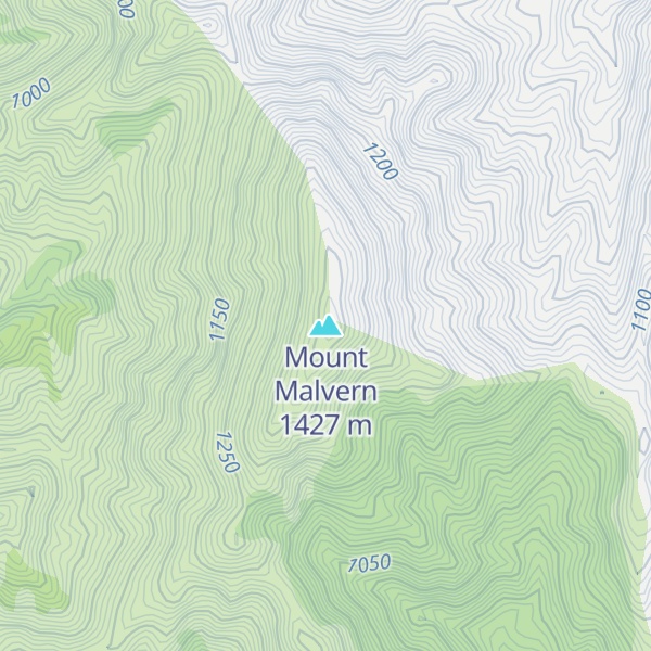 Map of Mount Malvern
