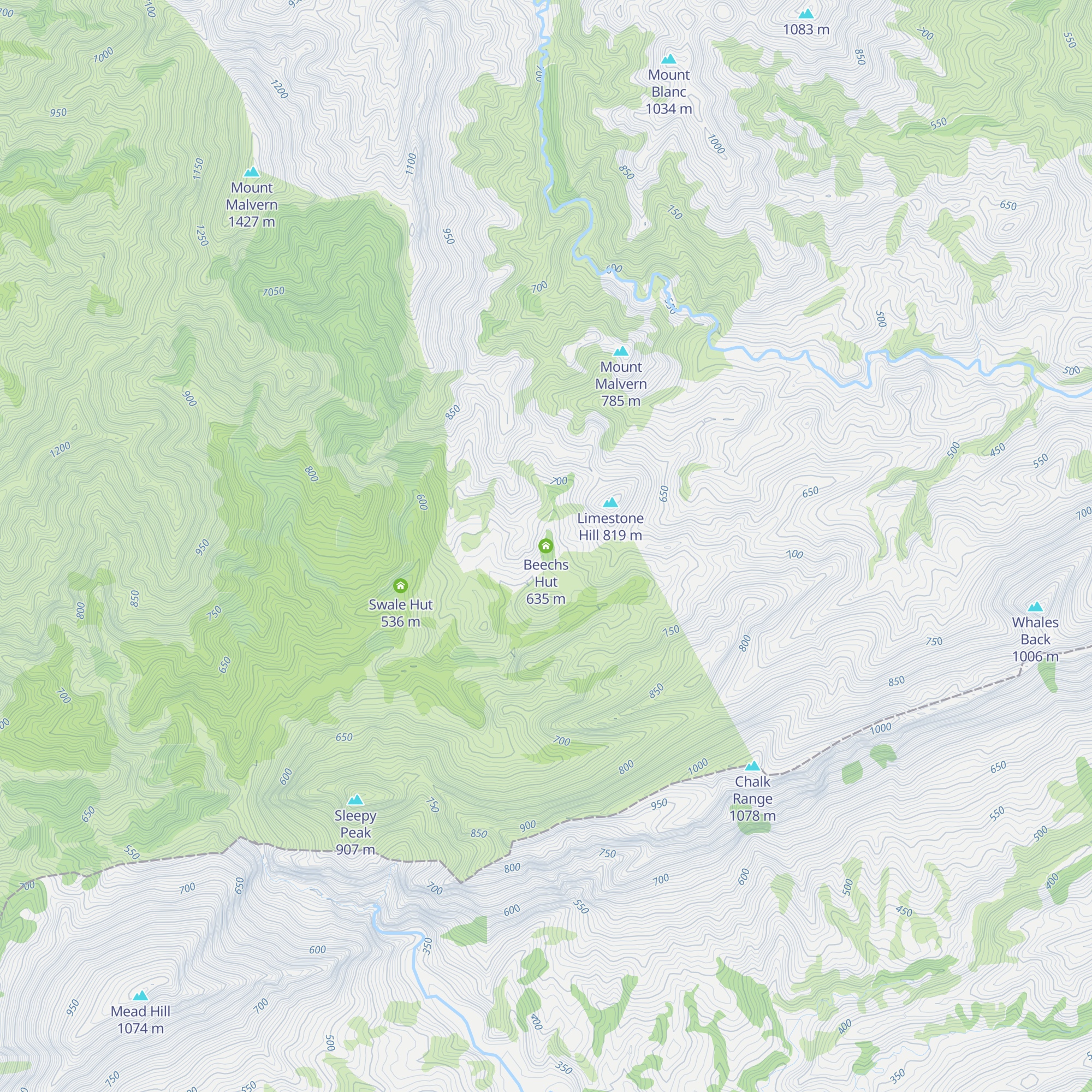 Beechs Hut map