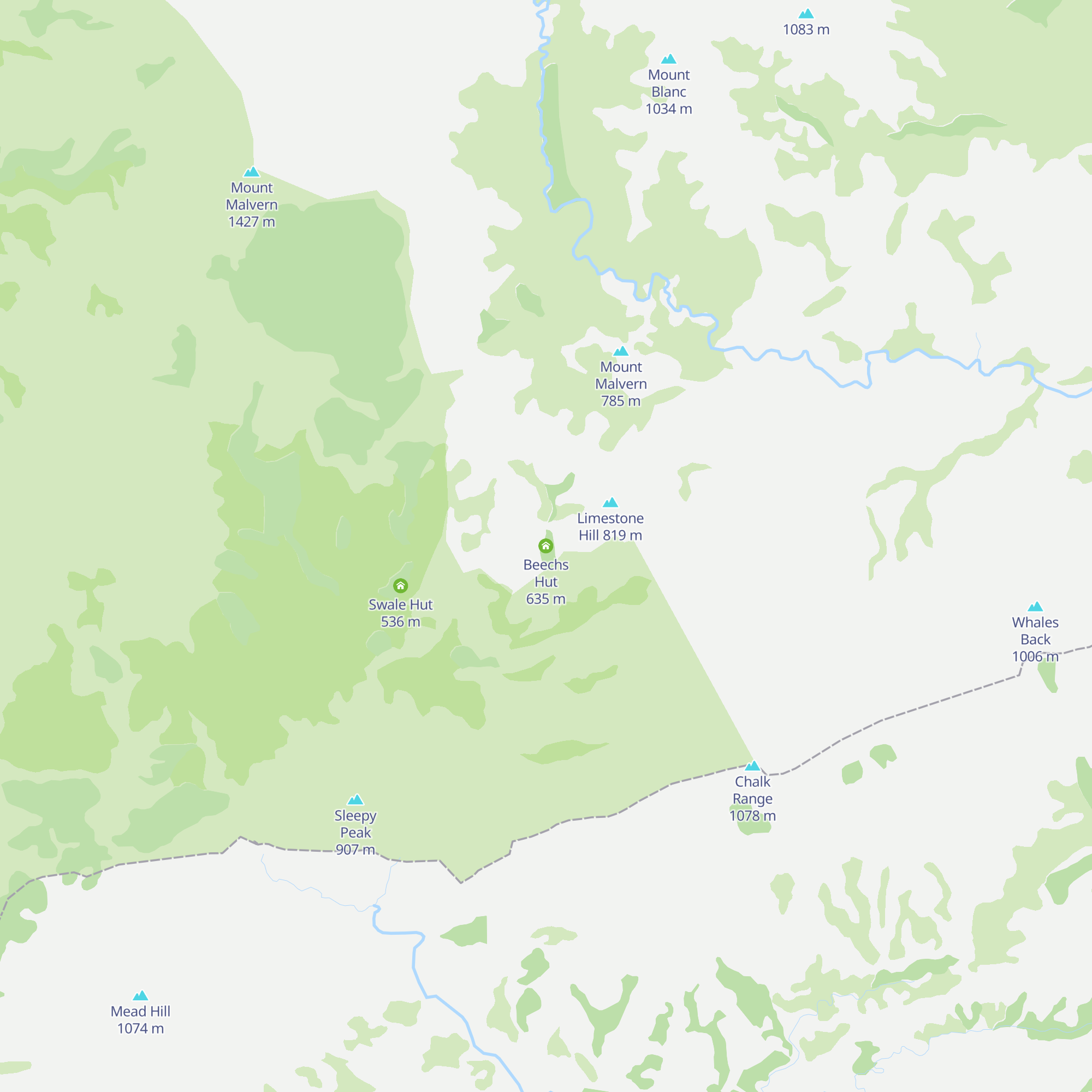 Beechs Hut map