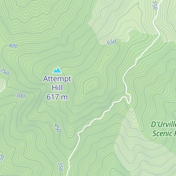 Map of Takapōtaka / Attempt Hill