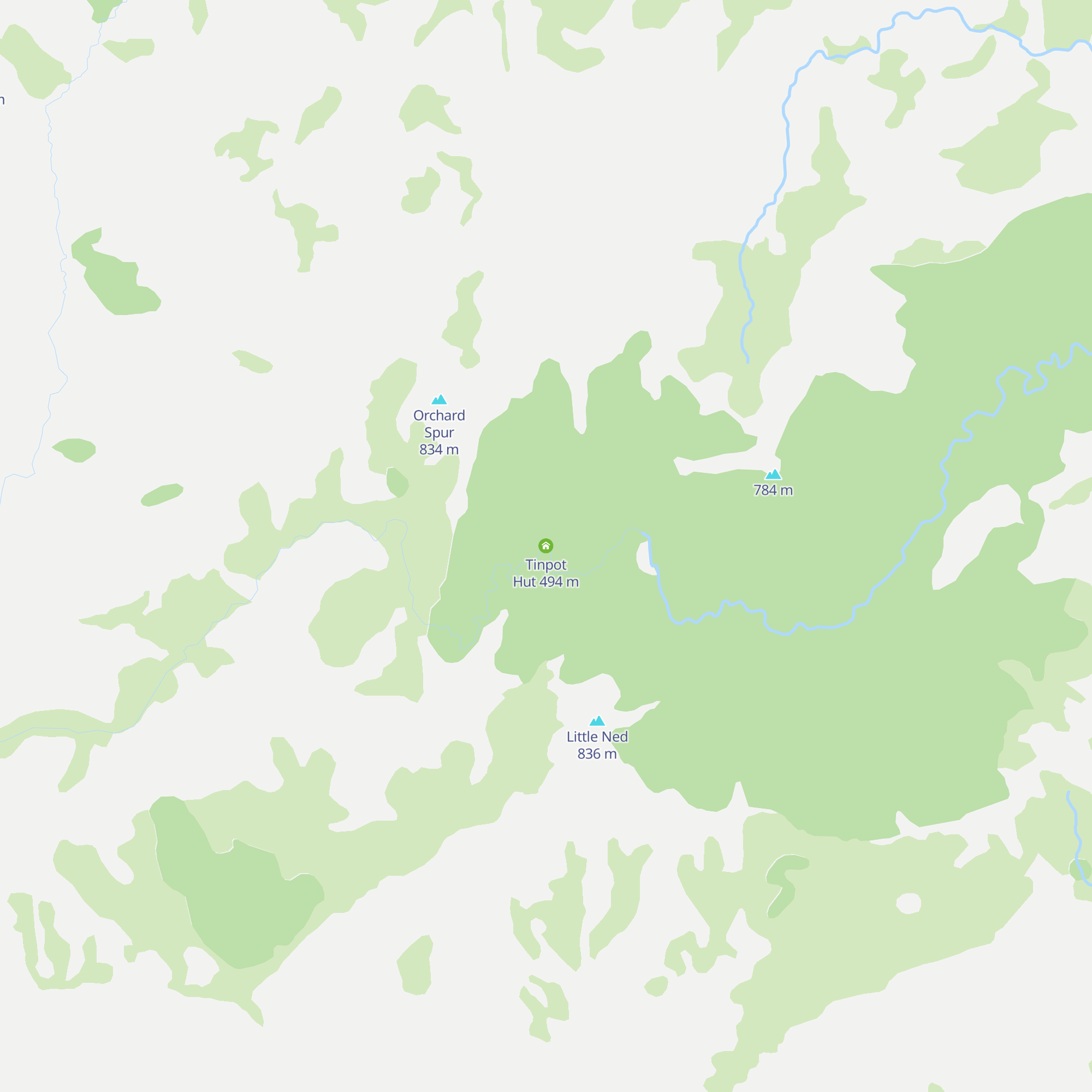 Tinpot Hut map